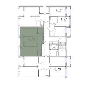 68,9 м², 2-комнатная квартира 29 137 942 ₽ - изображение 42