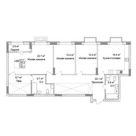 Квартира 110,7 м², 3-комнатная - изображение 1