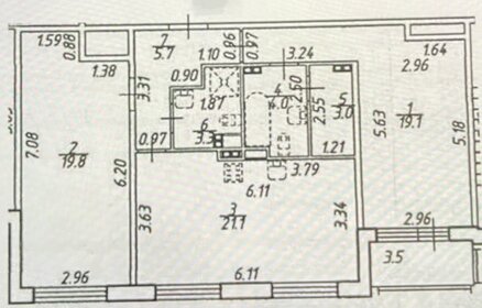 Квартира 76 м², 2-комнатная - изображение 1