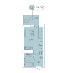 20,3 м², квартира-студия 4 200 000 ₽ - изображение 94