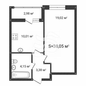 Квартира 39 м², 1-комнатная - изображение 1