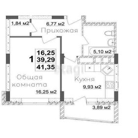 Квартира 40,2 м², 1-комнатная - изображение 1