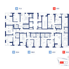 Квартира 50 м², 1-комнатная - изображение 2