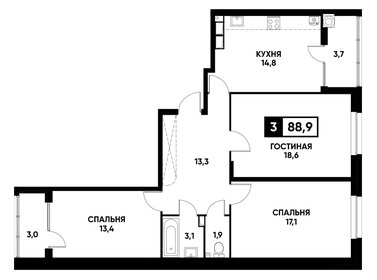 99 м², 4-комнатная квартира 13 000 000 ₽ - изображение 63