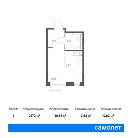 22 м², квартира-студия 5 300 000 ₽ - изображение 40