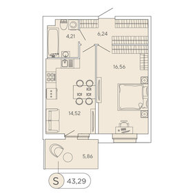 65,7 м², 3-комнатная квартира 5 850 000 ₽ - изображение 25