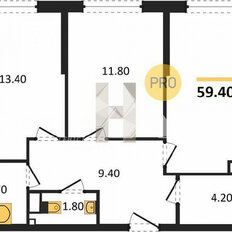 Квартира 59,4 м², 2-комнатная - изображение 5