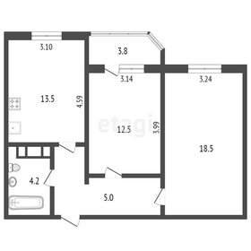 69 м², 2-комнатная квартира 5 900 000 ₽ - изображение 43