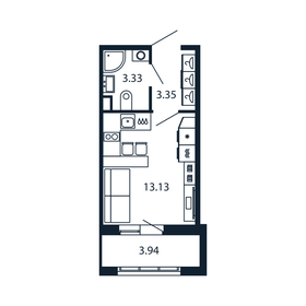 21 м², квартира-студия 4 500 000 ₽ - изображение 67