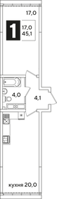 103,8 м², 1-комнатная квартира 12 673 000 ₽ - изображение 105