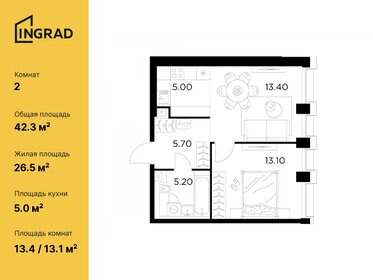 43,1 м², 2-комнатная квартира 19 950 000 ₽ - изображение 80