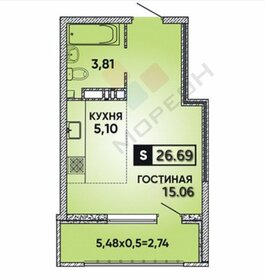 24 м², квартира-студия 4 400 000 ₽ - изображение 93