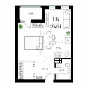 48,8 м², 1-комнатная квартира 13 178 700 ₽ - изображение 15