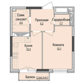 39,7 м², 1-комнатная квартира 4 500 000 ₽ - изображение 28