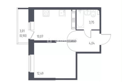 Квартира 31,3 м², 1-комнатная - изображение 2