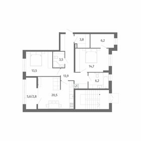 Квартира 85,1 м², 2-комнатная - изображение 1