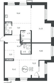 Квартира 126,3 м², 4-комнатная - изображение 1