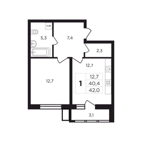 31,3 м², квартира-студия 3 300 000 ₽ - изображение 84