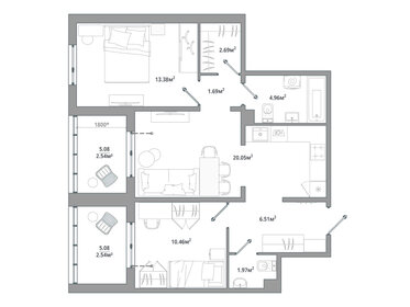 66,7 м², 2-комнатная квартира 10 343 150 ₽ - изображение 27