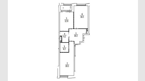 Квартира 70,5 м², 2-комнатная - изображение 1