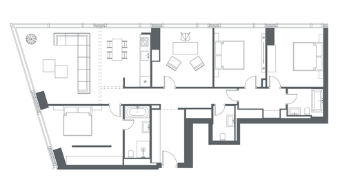 192 м², 5-комнатные апартаменты 180 382 992 ₽ - изображение 102