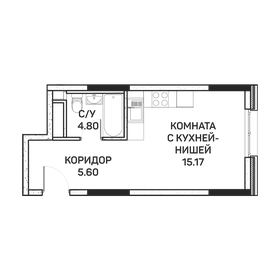 26,2 м², апартаменты-студия 6 070 860 ₽ - изображение 6