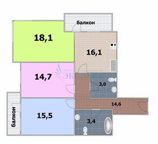 Квартира 94 м², 3-комнатная - изображение 1