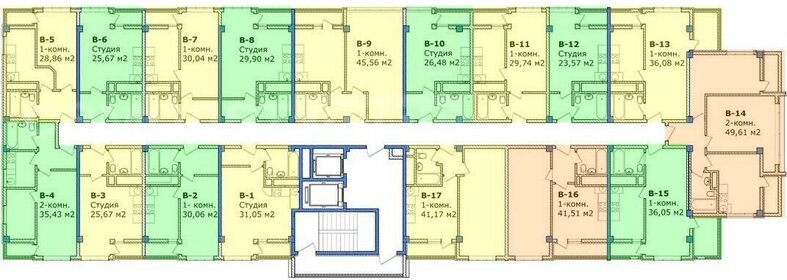 Квартира 35,4 м², 2-комнатная - изображение 1