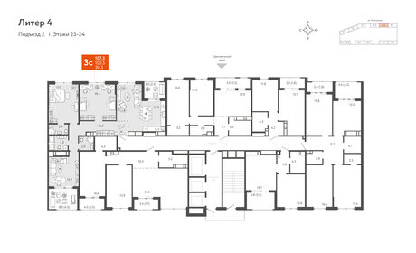 112,3 м², 3-комнатная квартира 35 000 000 ₽ - изображение 48