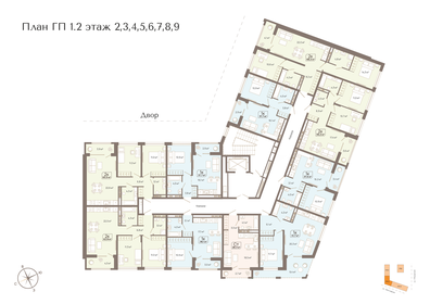 67,5 м², 1-комнатная квартира 7 200 000 ₽ - изображение 64