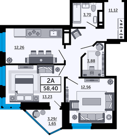 73 м², 2-комнатная квартира 7 500 000 ₽ - изображение 35