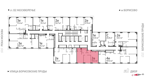 60 м², 2-комнатная квартира 21 151 920 ₽ - изображение 36