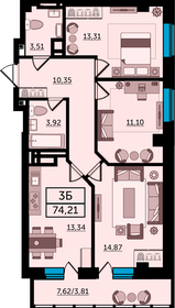 98 м², 3-комнатная квартира 17 346 000 ₽ - изображение 10