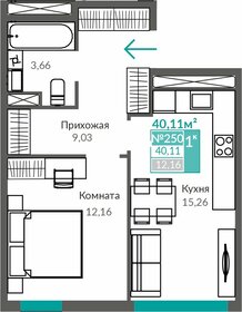 38,9 м², 1-комнатная квартира 7 950 000 ₽ - изображение 16