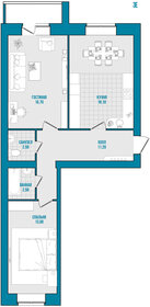 Квартира 66,3 м², 2-комнатная - изображение 1