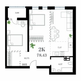 70,8 м², 4-комнатная квартира 15 600 000 ₽ - изображение 55