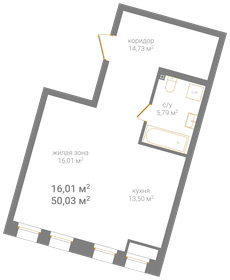 47,8 м², квартира-студия 11 400 000 ₽ - изображение 50