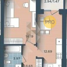 Квартира 36 м², 1-комнатная - изображение 5