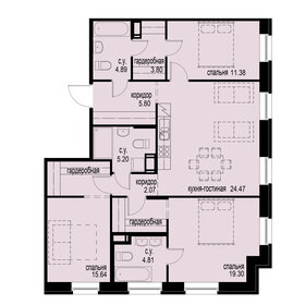 128,5 м², 3-комнатная квартира 24 400 000 ₽ - изображение 60