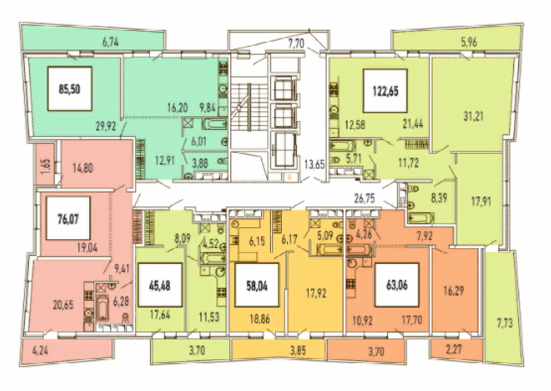 78,1 м², 2-комнатная квартира 12 300 000 ₽ - изображение 1