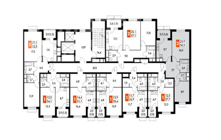 Квартира 50,5 м², 2-комнатная - изображение 2