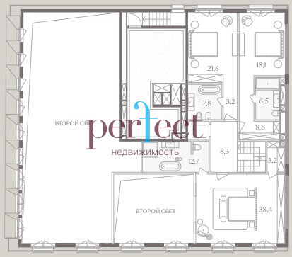 458,3 м², 4-комнатная квартира 723 200 000 ₽ - изображение 1