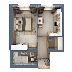 Квартира 36,3 м², 1-комнатная - изображение 2