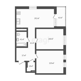 Квартира 65,3 м², 2-комнатная - изображение 1