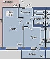 40 м², 1-комнатная квартира 4 850 000 ₽ - изображение 16