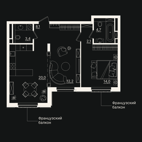 63 м², 2-комнатная квартира 15 721 190 ₽ - изображение 15