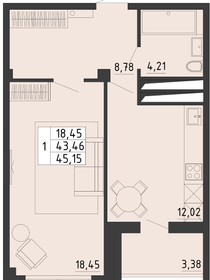 41 м², 2-комнатная квартира 4 850 000 ₽ - изображение 99
