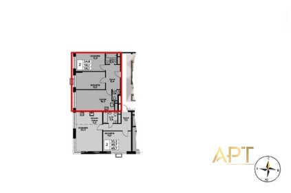 Квартира 56,1 м², 2-комнатная - изображение 5