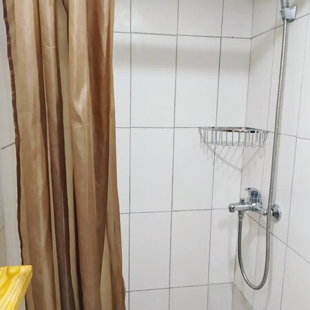 large older in shower