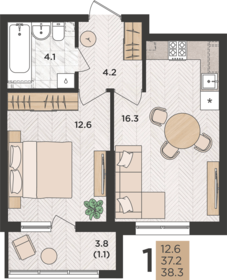 53 м², 3-комнатная квартира 5 890 000 ₽ - изображение 55